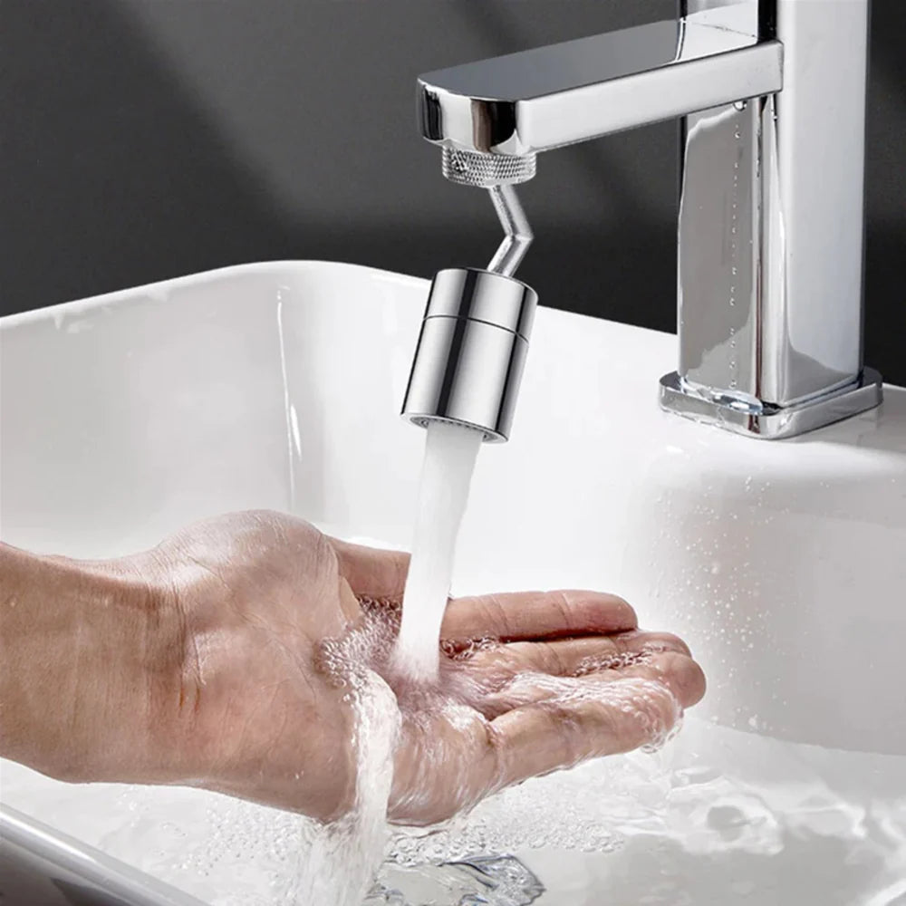 Grifo Ahorrador de Agua con Extensor y Aireador Giratorio 720°